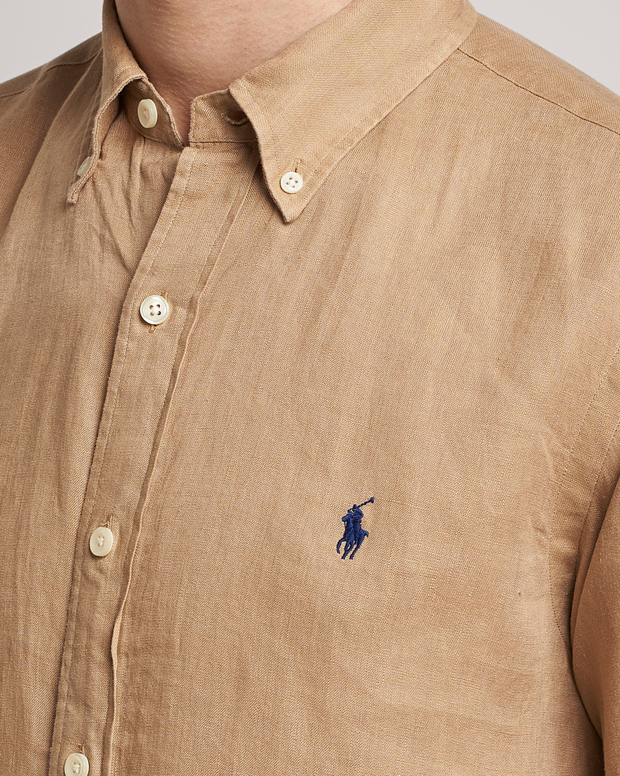 Herr | Skjortor | Polo Ralph Lauren | Custom Fit Linen Button Down Vintage Khaki