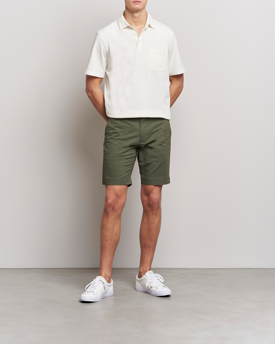Herr | Shorts | Polo Ralph Lauren | Tailored Slim Fit Shorts Fossil Green