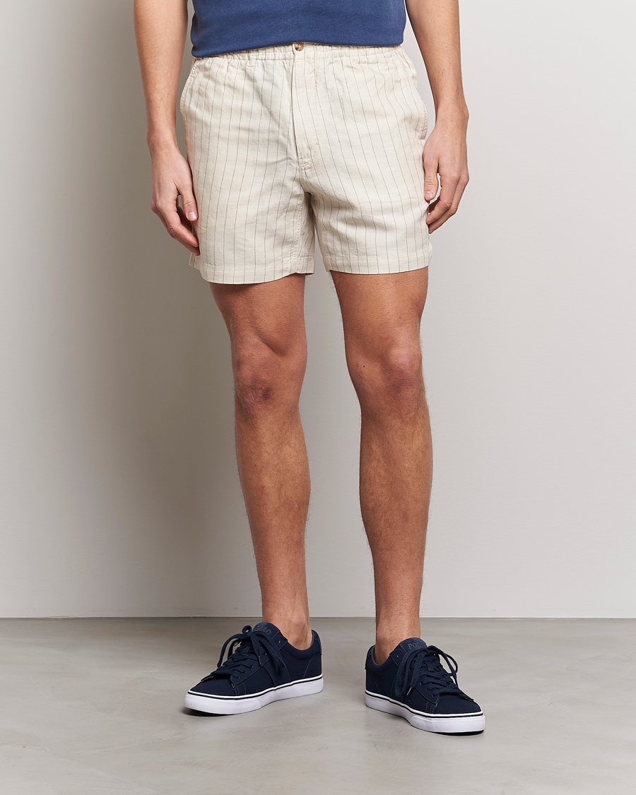 Herr | Shorts | Polo Ralph Lauren | Prepster Linen/Tencel Pinstripe Shorts Andover Cream