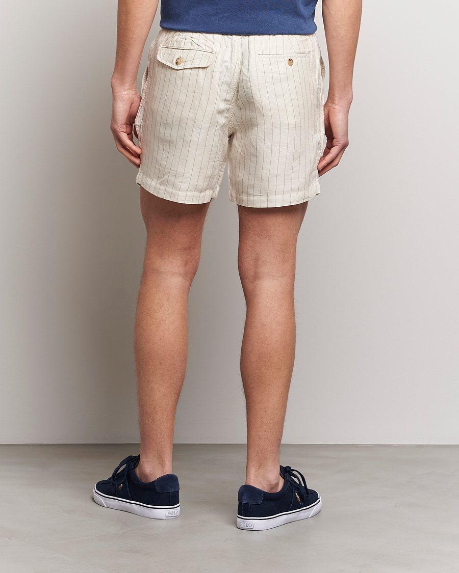 Herr | Shorts | Polo Ralph Lauren | Prepster Linen/Tencel Pinstripe Shorts Andover Cream