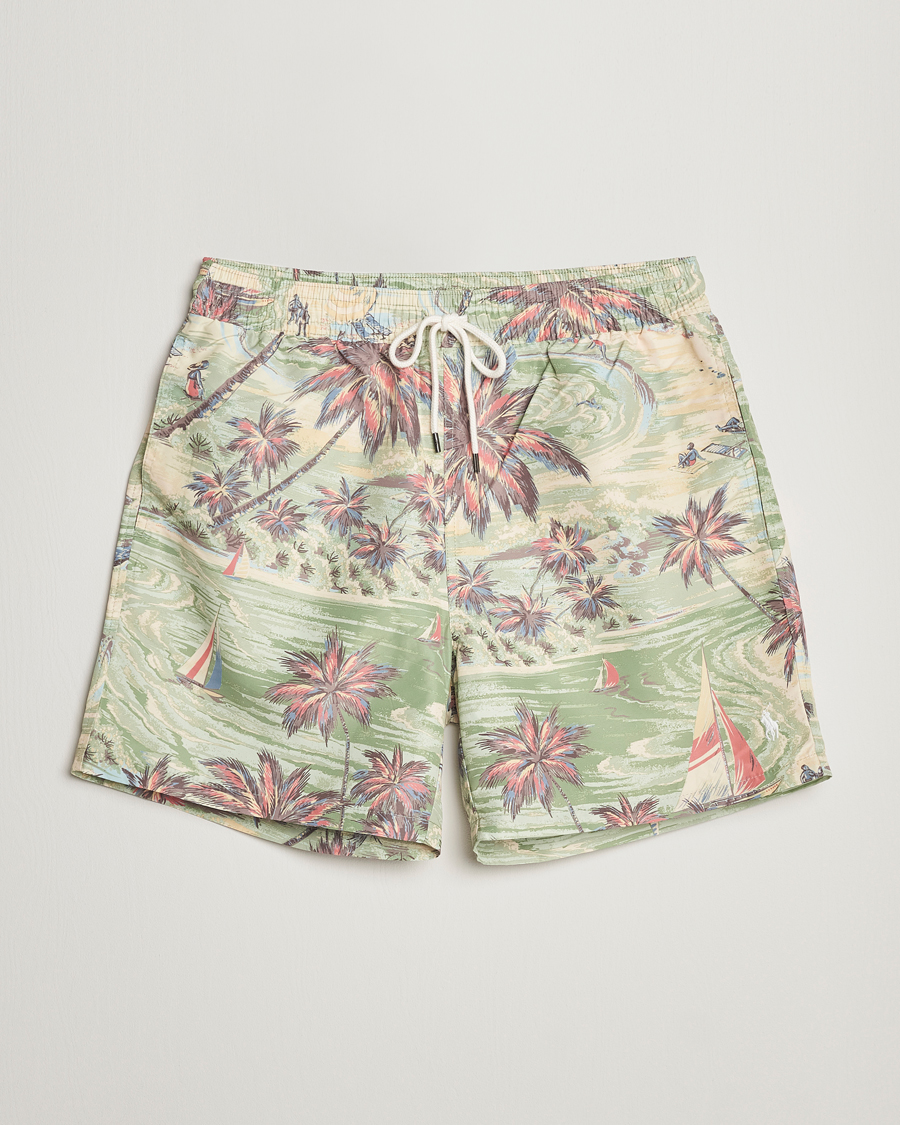 Herr | Badbyxor | Polo Ralph Lauren | Hawaiian Bazar Swimshorts Beach Green