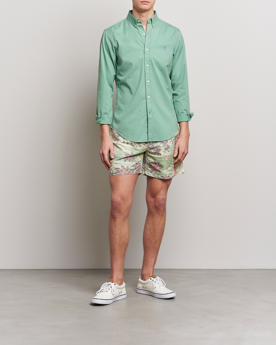 Herr | Badbyxor | Polo Ralph Lauren | Hawaiian Bazar Swimshorts Beach Green
