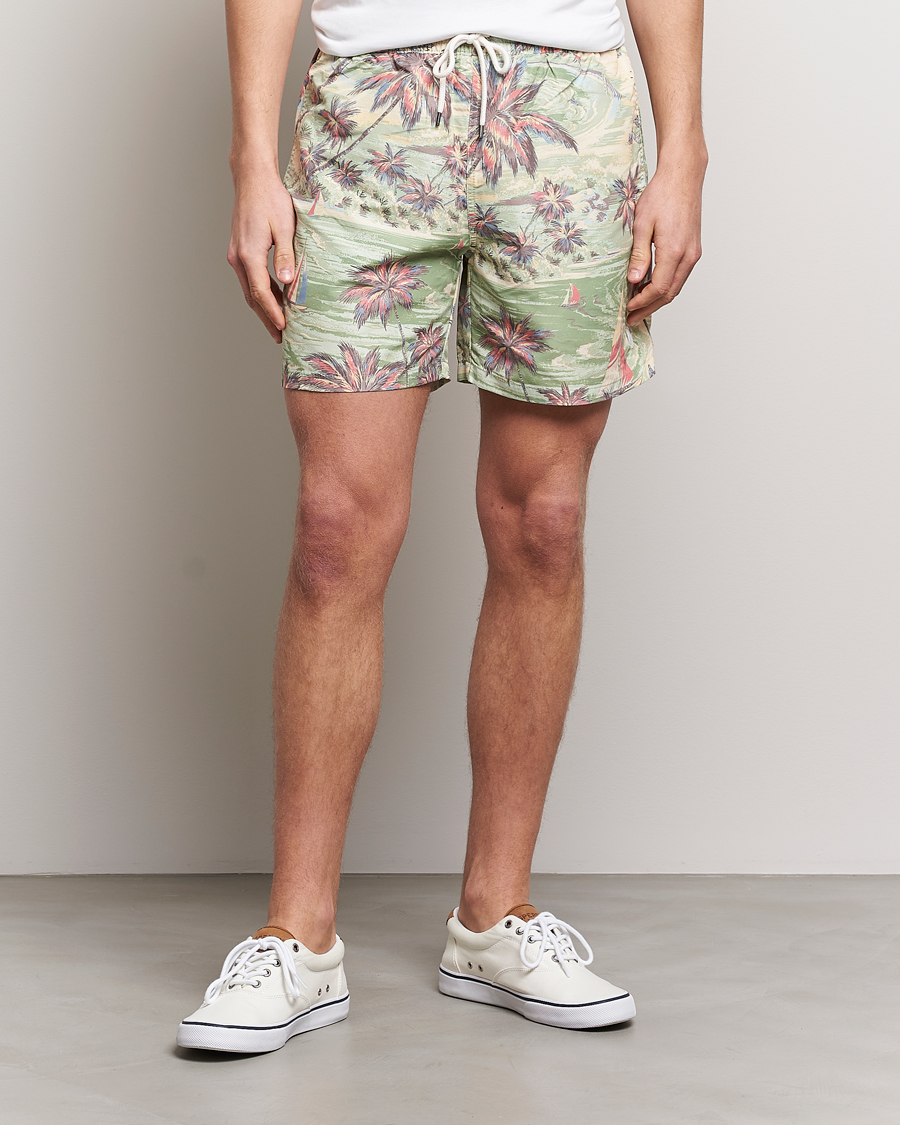 Herr | Badbyxor | Polo Ralph Lauren | Hawaiian Bazar Swimshorts Beach Green