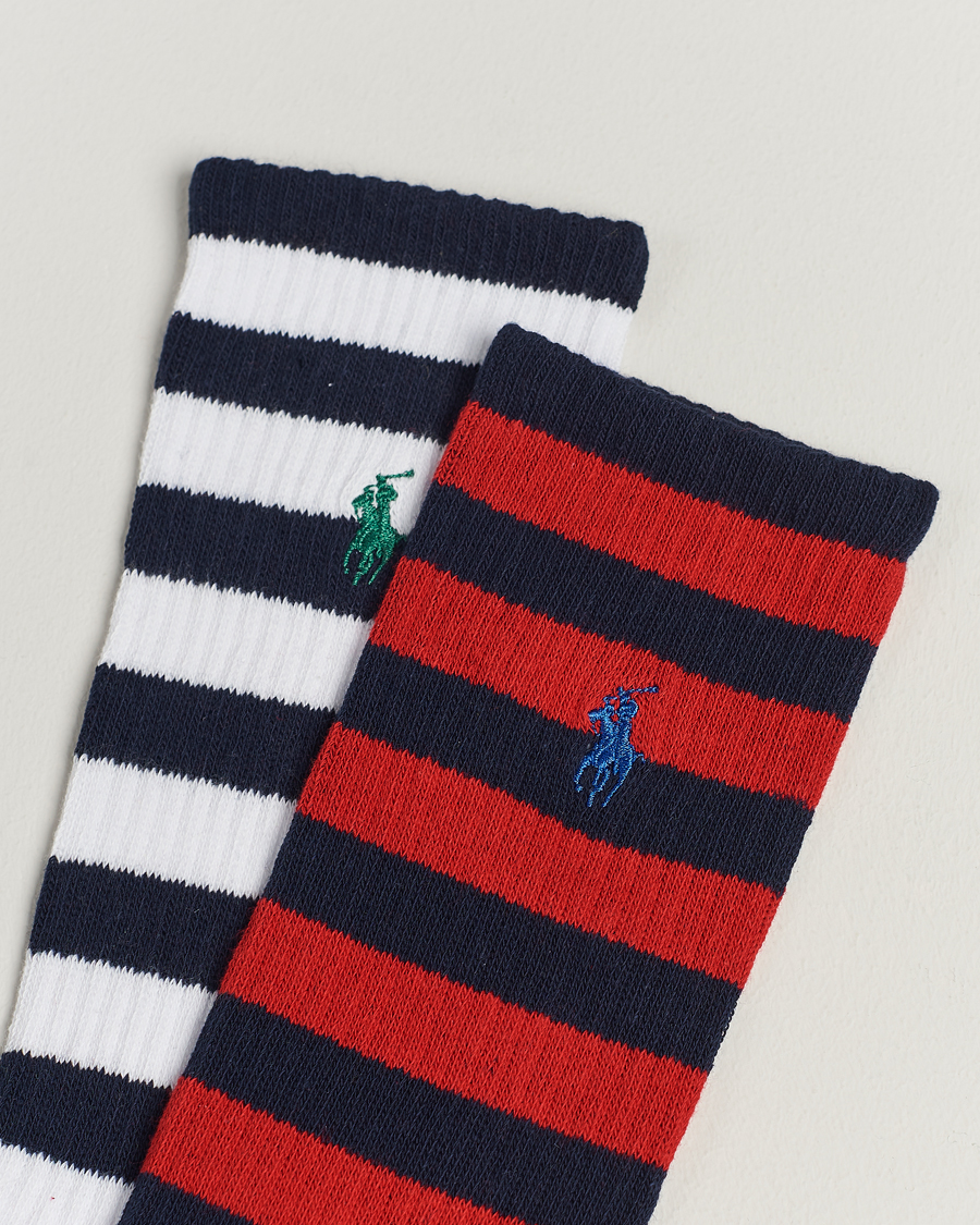 Herr | Underkläder | Polo Ralph Lauren | Striped 2-Pack Sock Red/Navy