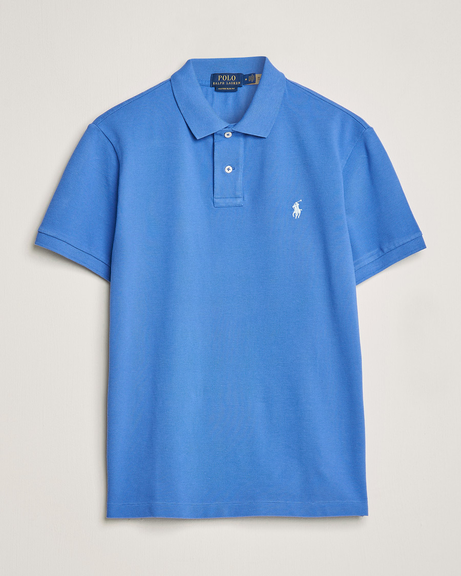 Herr | Pikéer | Polo Ralph Lauren | Custom Slim Fit Polo Maidstone Blue