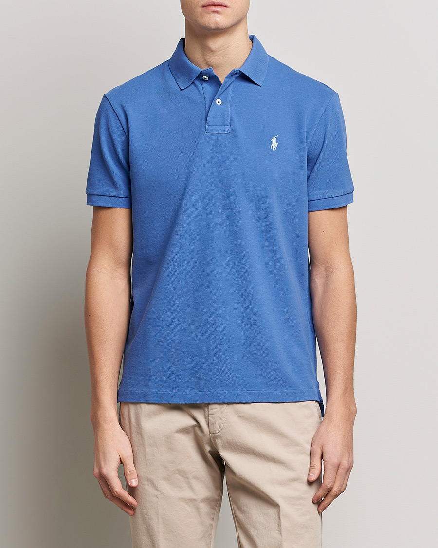 Herr | Pikéer | Polo Ralph Lauren | Custom Slim Fit Polo Maidstone Blue