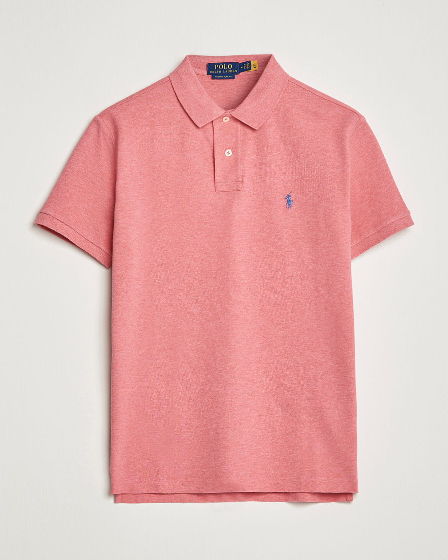 Herr | Pikéer | Polo Ralph Lauren | Custom Slim Fit Polo Highland Rose Heather