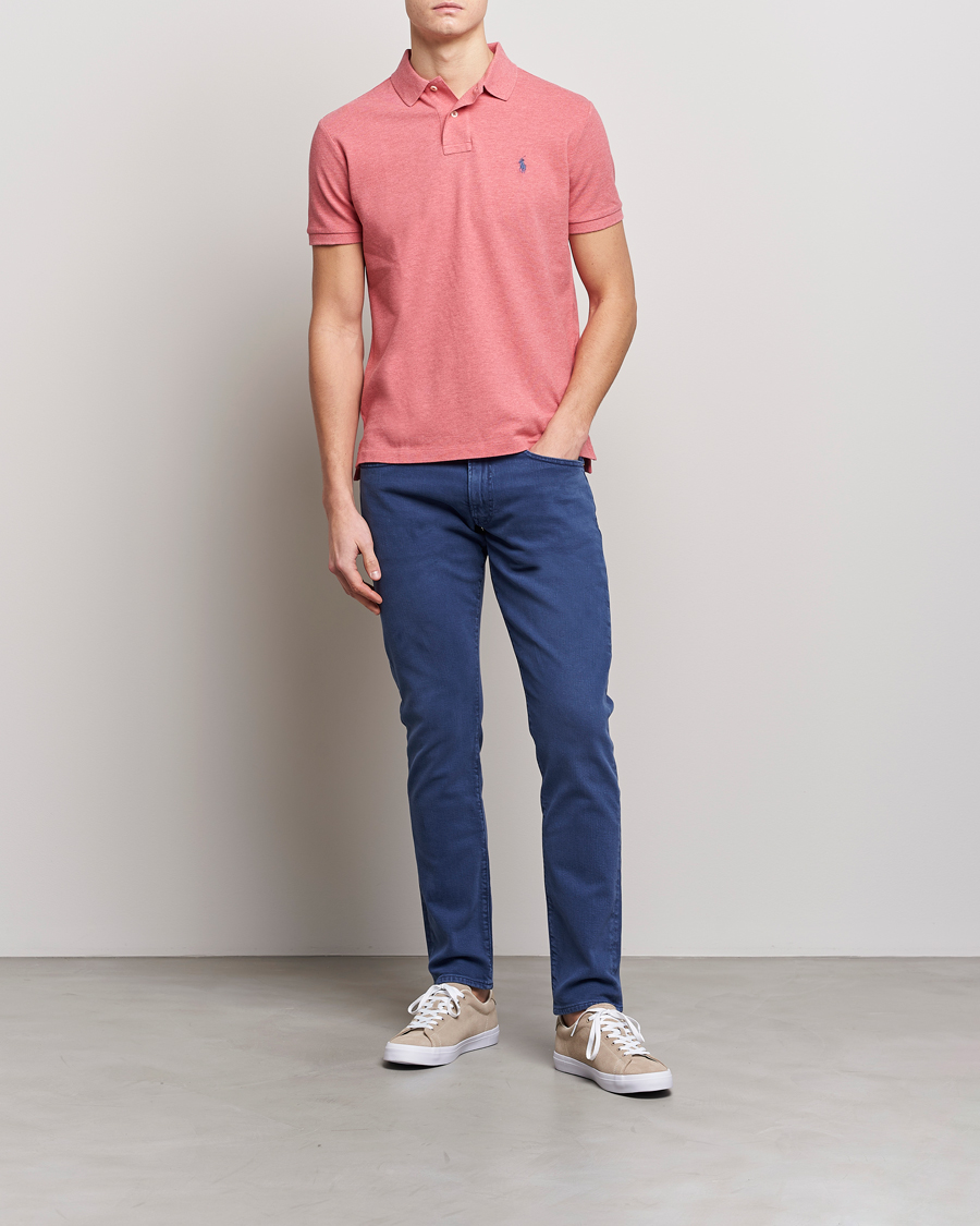 Herr | Pikéer | Polo Ralph Lauren | Custom Slim Fit Polo Highland Rose Heather