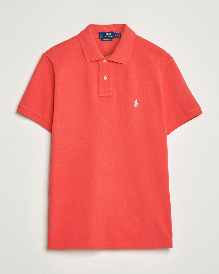 Herr | Pikéer | Polo Ralph Lauren | Custom Slim Fit Polo Red Reef