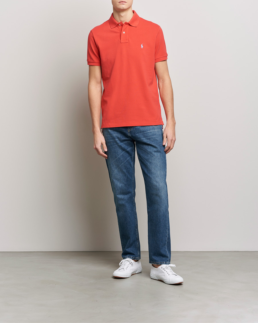 Herr | Pikéer | Polo Ralph Lauren | Custom Slim Fit Polo Red Reef