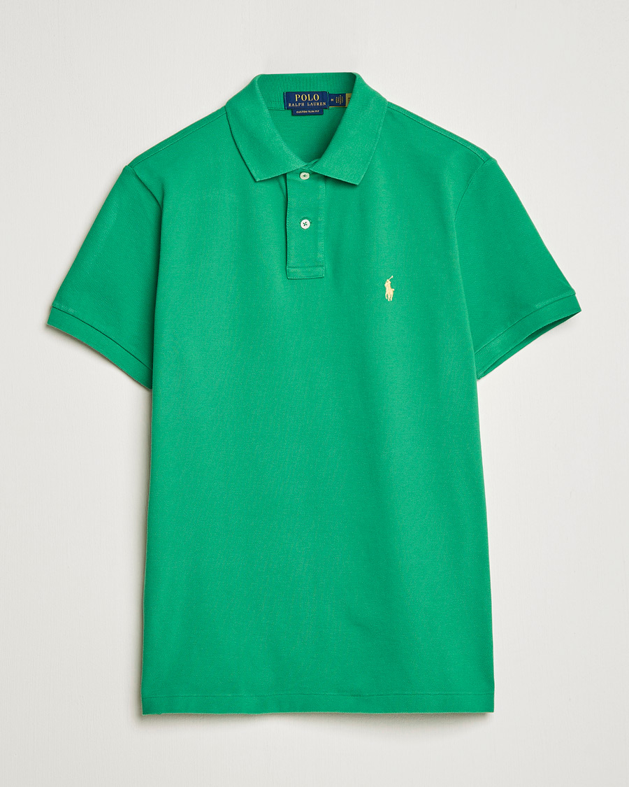 Herr | Pikéer | Polo Ralph Lauren | Custom Slim Fit Polo Optic Green