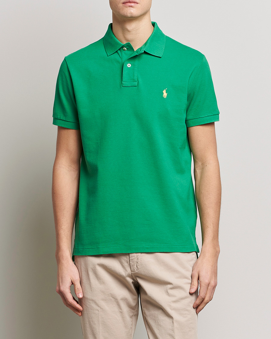 Herr | Pikéer | Polo Ralph Lauren | Custom Slim Fit Polo Optic Green