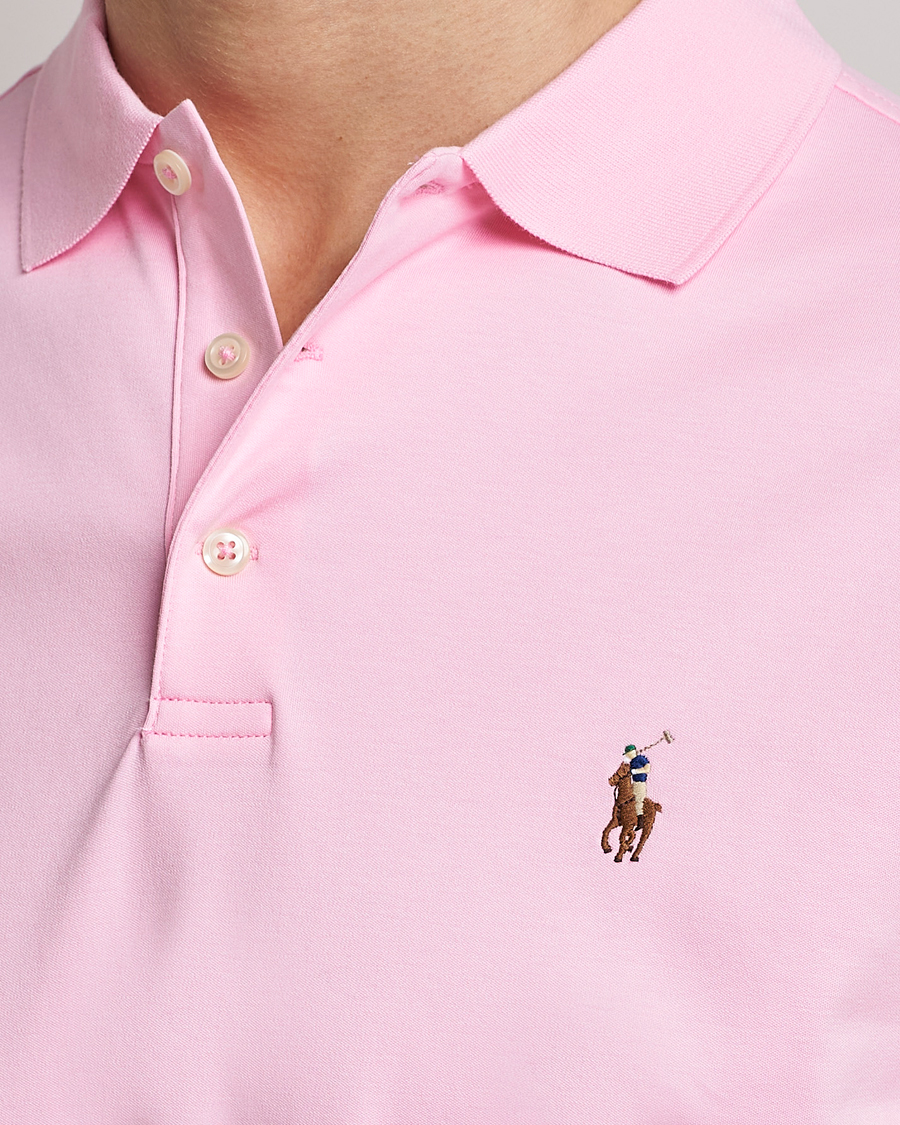 Herr | Pikéer | Polo Ralph Lauren | Luxury Pima Cotton Polo Carmel Pink