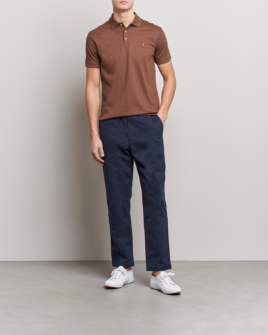 Herr | Pikéer | Polo Ralph Lauren | Pima Cotton Polo Luggage Brown