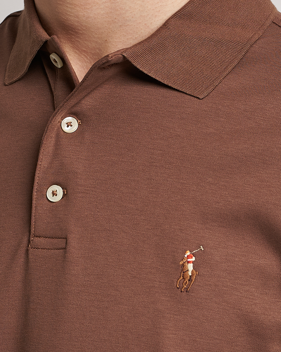 Herr | Pikéer | Polo Ralph Lauren | Pima Cotton Polo Luggage Brown