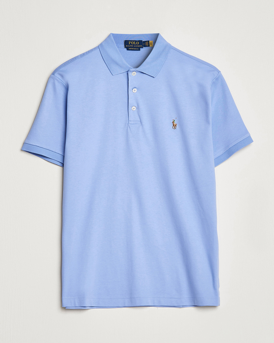 Herr | Pikéer | Polo Ralph Lauren | Luxury Pima Cotton Polo Lafayette Blue