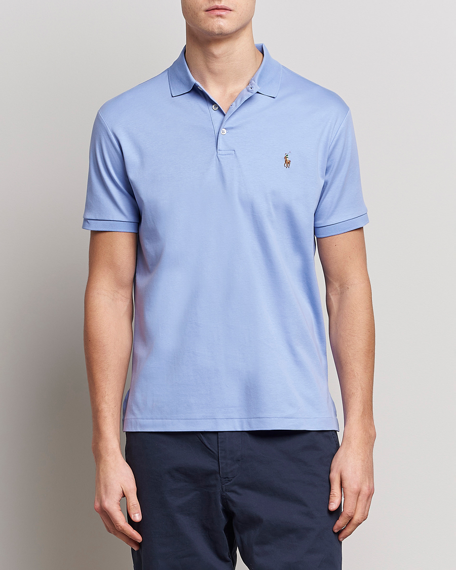 Herr | Pikéer | Polo Ralph Lauren | Luxury Pima Cotton Polo Lafayette Blue