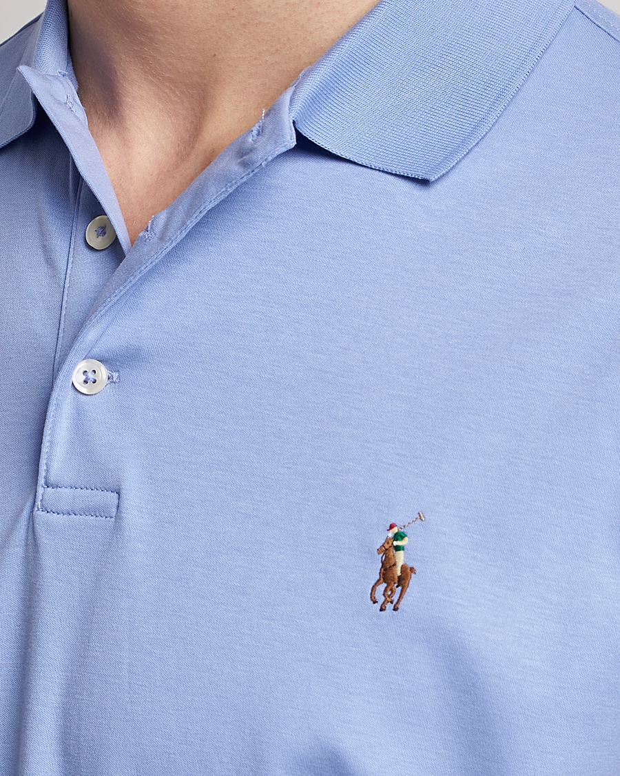 Herr | Pikéer | Polo Ralph Lauren | Luxury Pima Cotton Polo Lafayette Blue