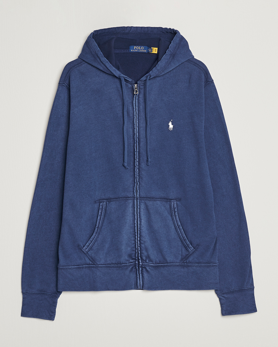 Herr | Tröjor | Polo Ralph Lauren | Spa Terry Full Zip Hoodie Newport Navy
