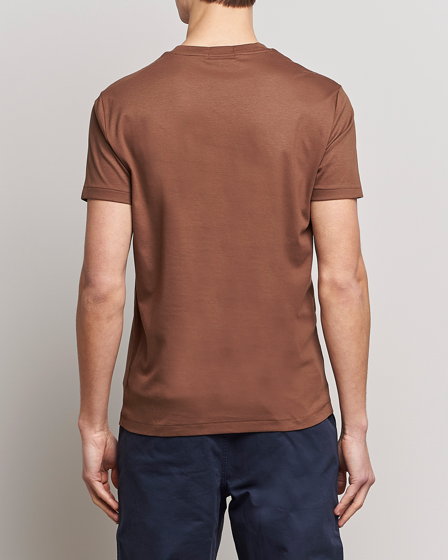 Herr | T-Shirts | Polo Ralph Lauren | Pima Cotton Crew Neck T-Shirt Luggage Brown
