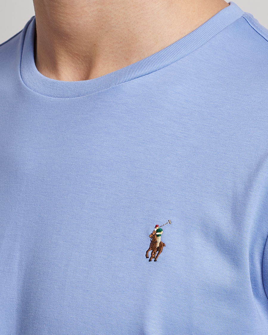 Herr | T-Shirts | Polo Ralph Lauren | Luxury Pima Cotton Crew Neck T-Shirt Lafayette Blue