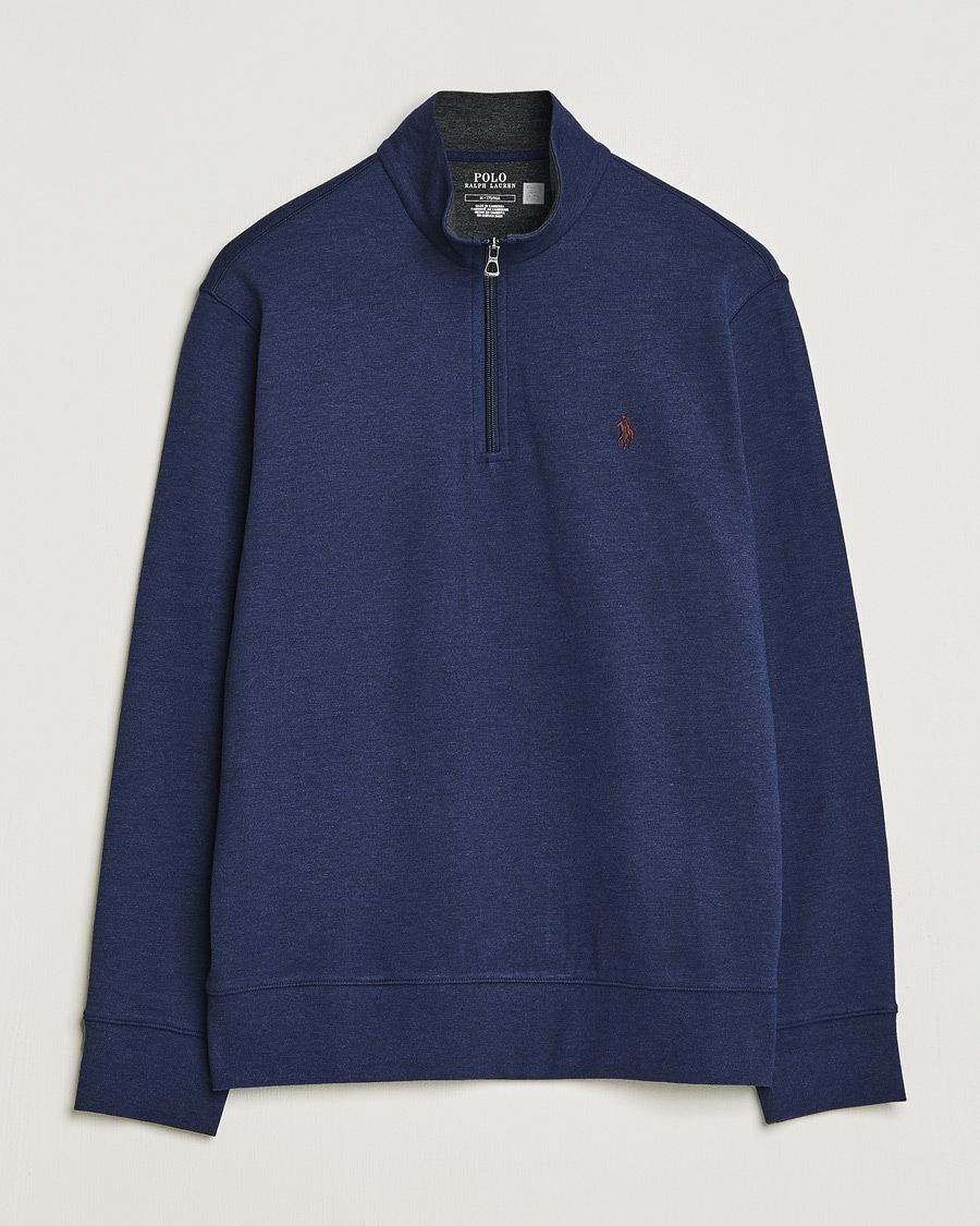 Herr | Tröjor | Polo Ralph Lauren | Double Knit Half-Zip Sweater Spring Navy Heather
