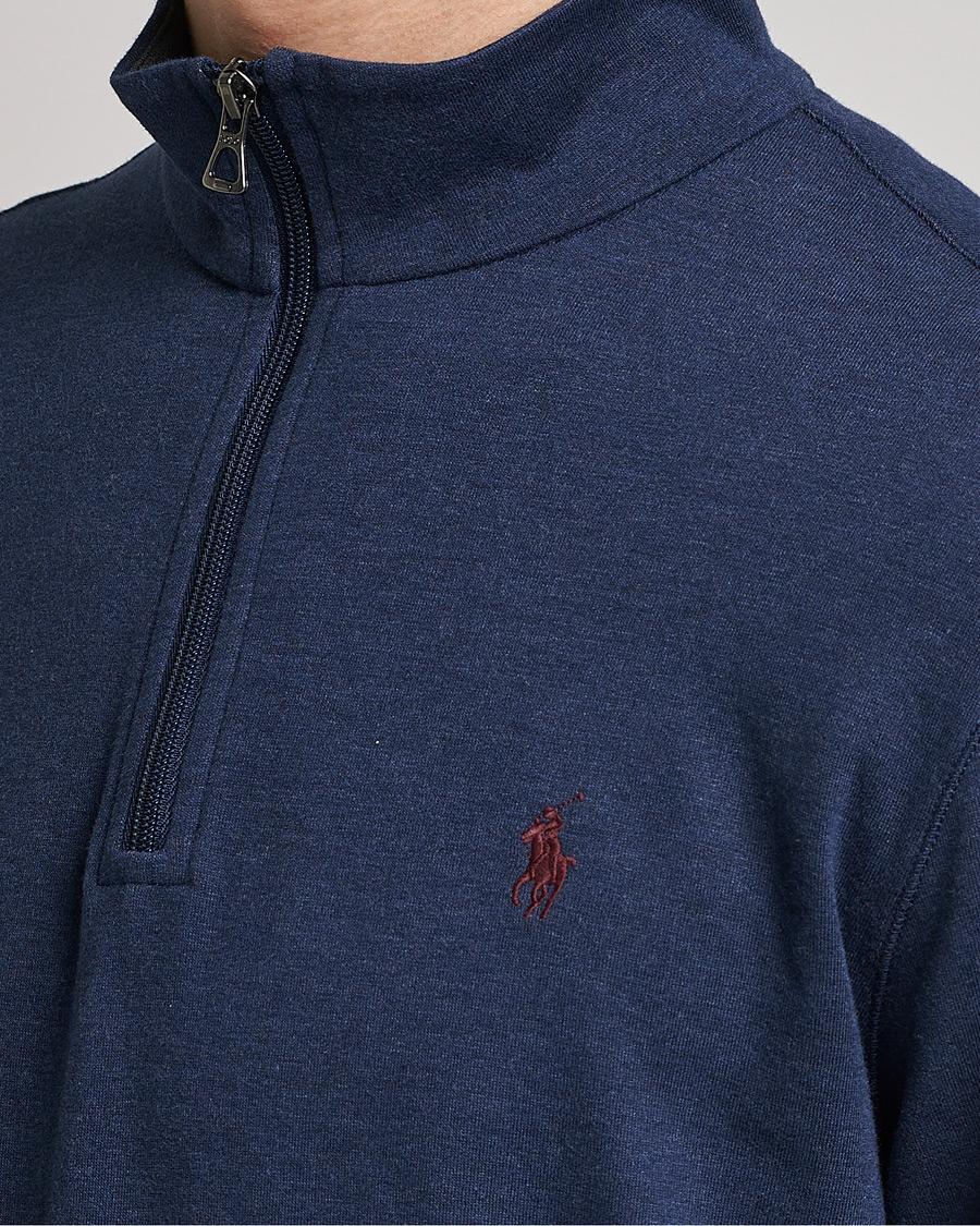 Herr | Tröjor | Polo Ralph Lauren | Double Knit Half-Zip Sweater Spring Navy Heather