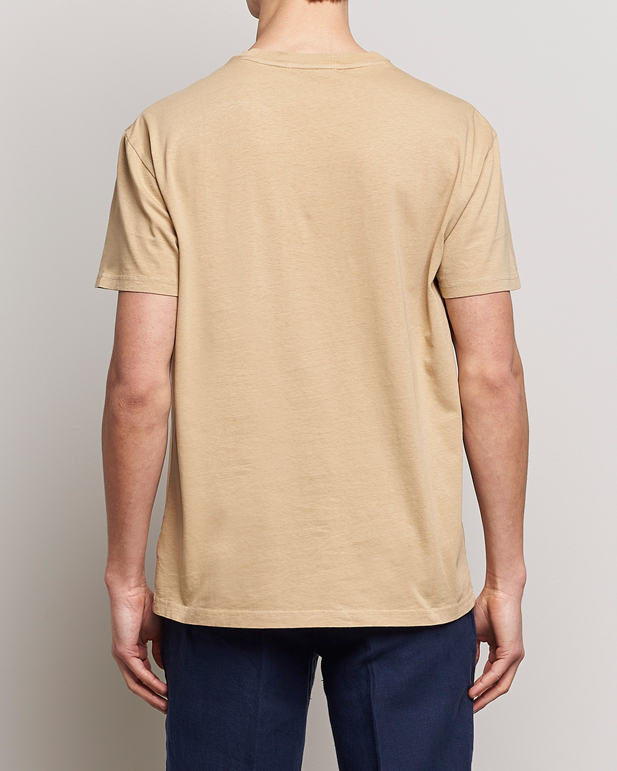 Herr | T-Shirts | Polo Ralph Lauren | Cotton/Linen Crew Neck T-Shirt Vintage Khaki