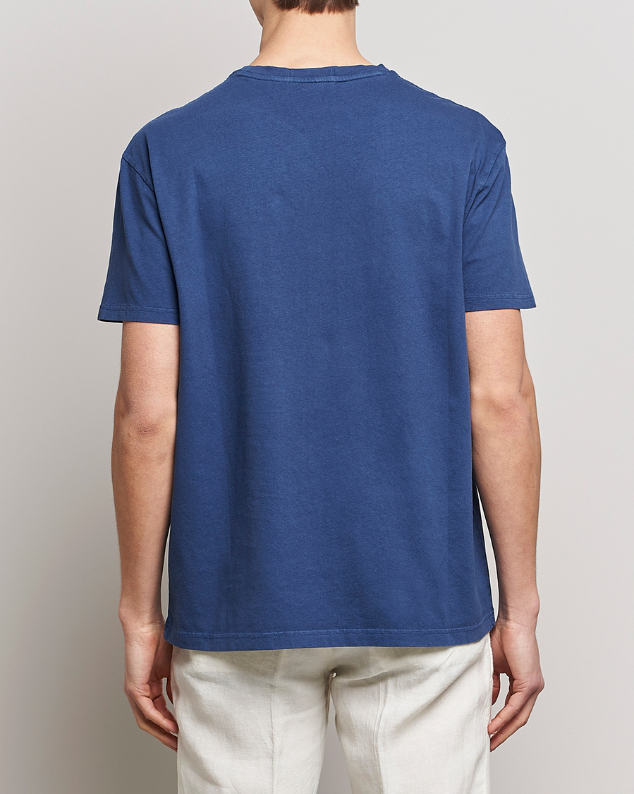 Herr | T-Shirts | Polo Ralph Lauren | Cotton/Linen Crew Neck T-Shirt Light Navy