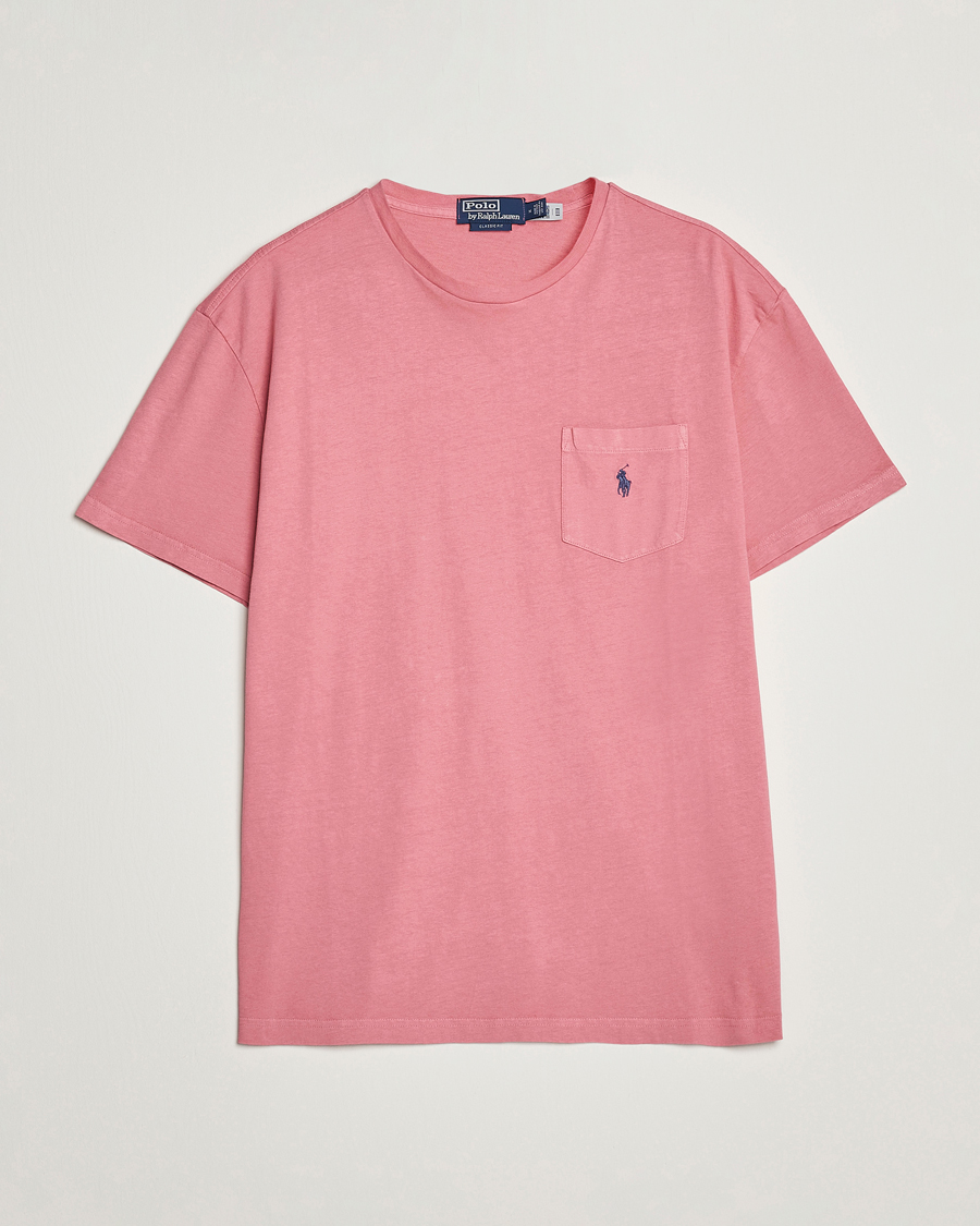 Herr | T-Shirts | Polo Ralph Lauren | Cotton/Linen Crew Neck T-Shirt Desert Rose