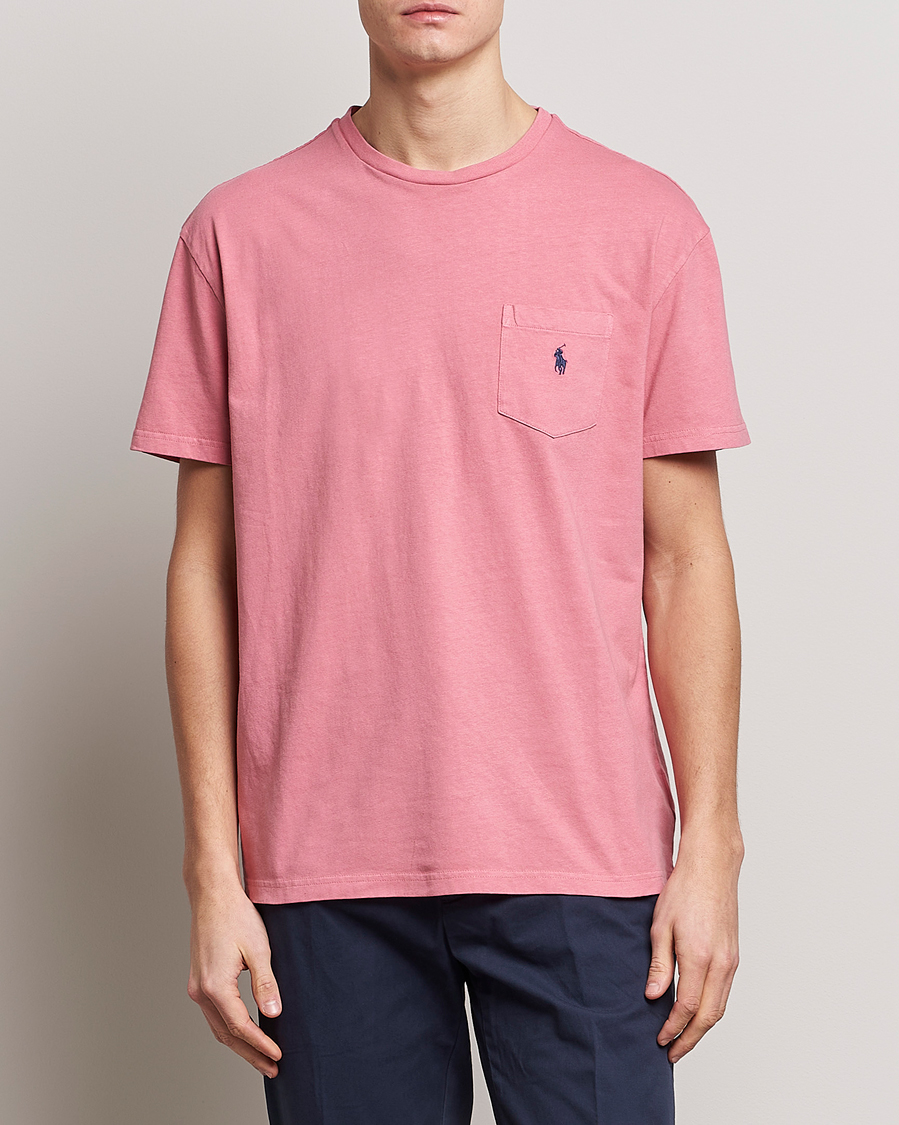 Herr | T-Shirts | Polo Ralph Lauren | Cotton/Linen Crew Neck T-Shirt Desert Rose