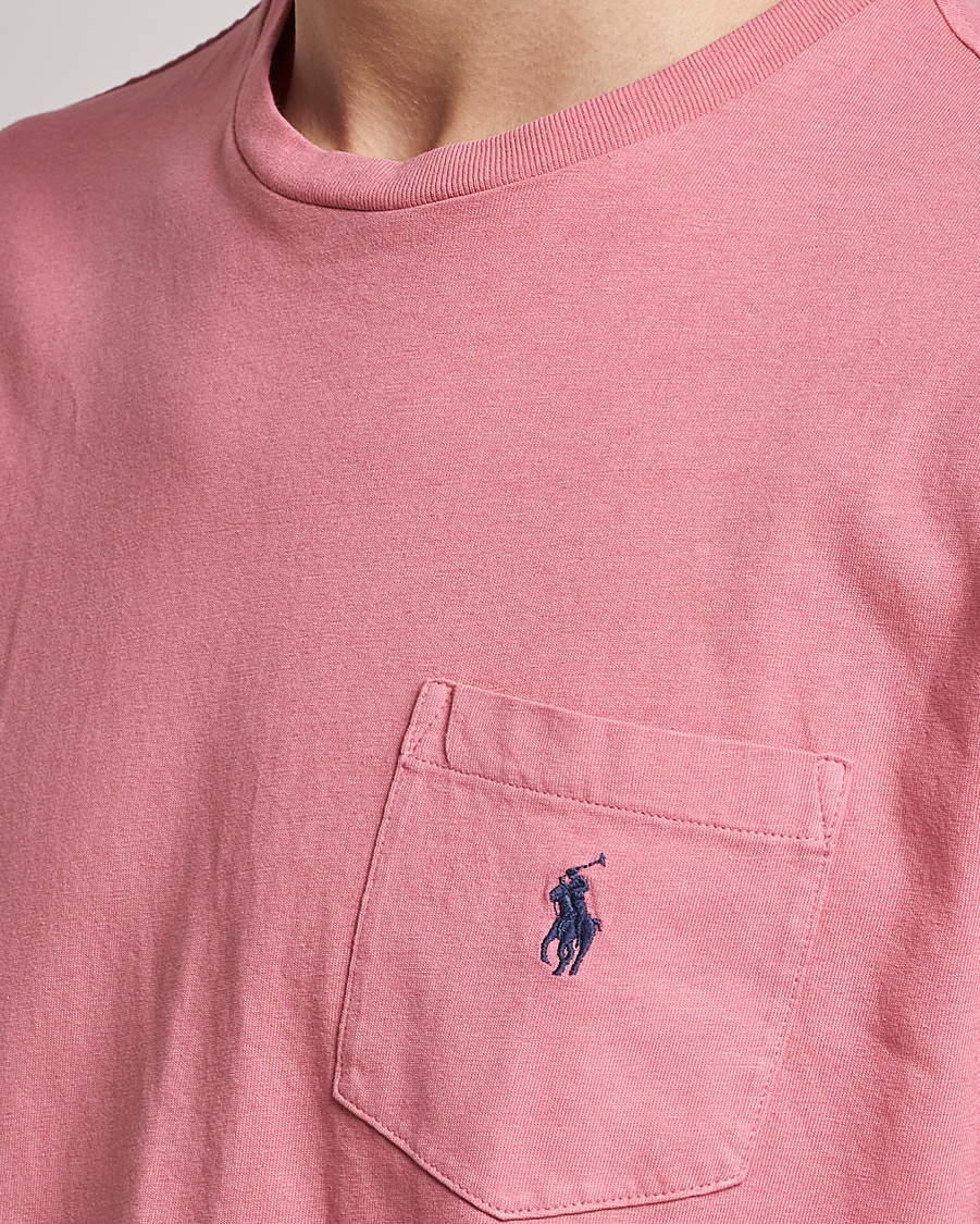 Herr | T-Shirts | Polo Ralph Lauren | Cotton/Linen Crew Neck T-Shirt Desert Rose