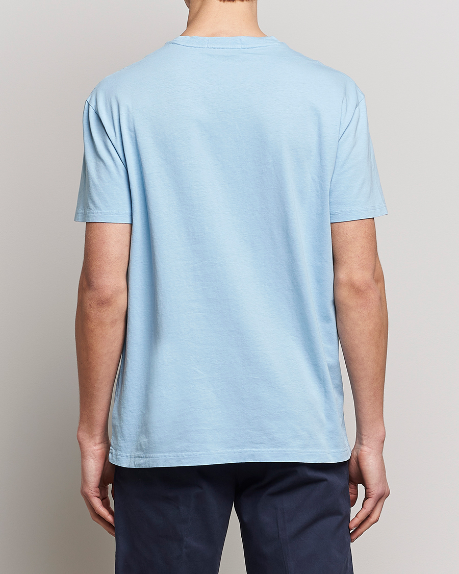 Herr | T-Shirts | Polo Ralph Lauren | Cotton/Linen Crew Neck T-Shirt Powder Blue