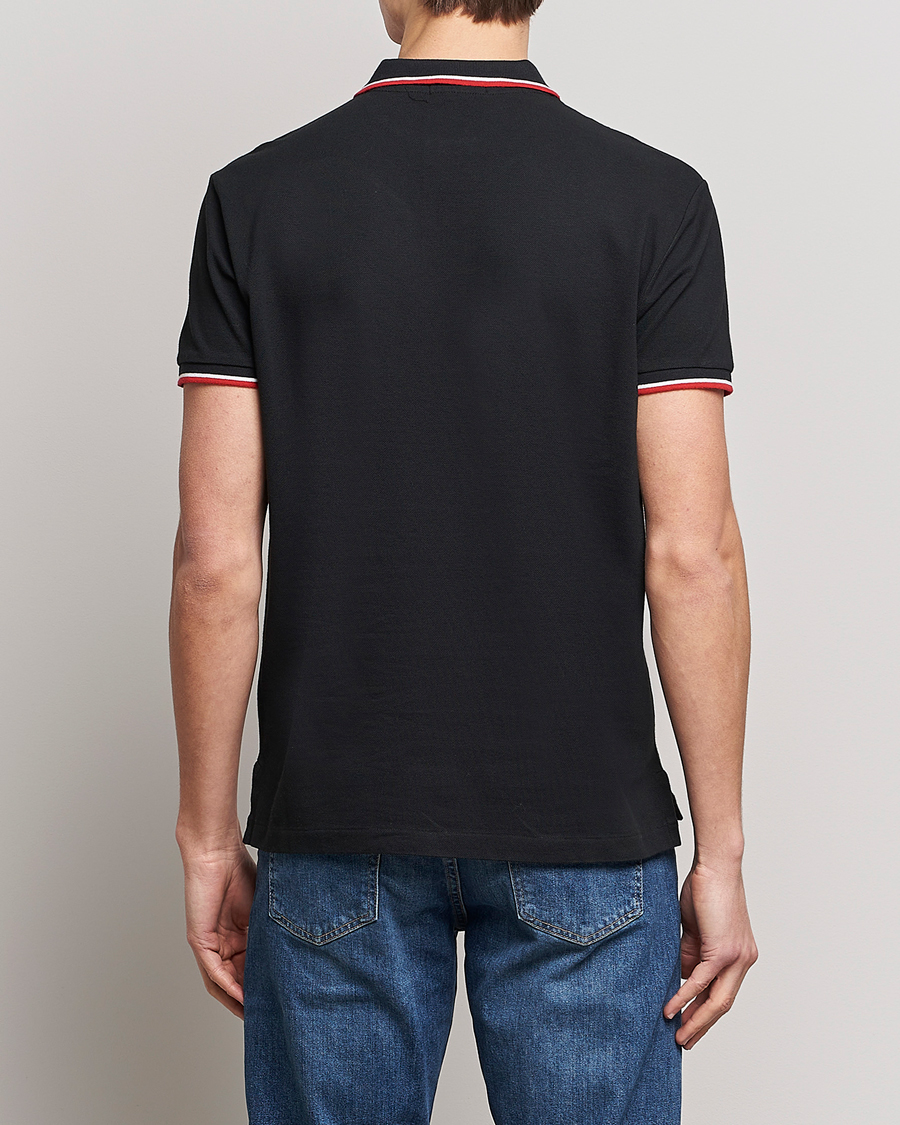 Herr | Pikéer | Polo Ralph Lauren | Custom Slim Fit Tipped Polo Black