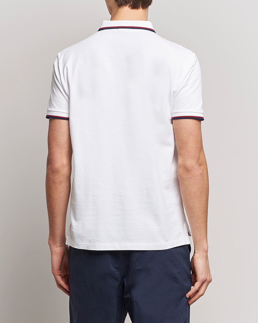 Herr | Pikéer | Polo Ralph Lauren | Custom Slim Fit Tipped Polo White