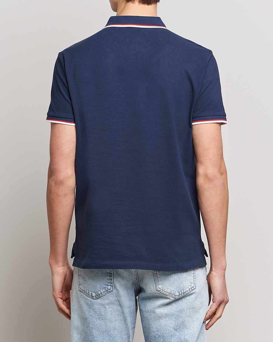 Herr | Pikéer | Polo Ralph Lauren | Custom Slim Fit Tipped Polo Newport Navy