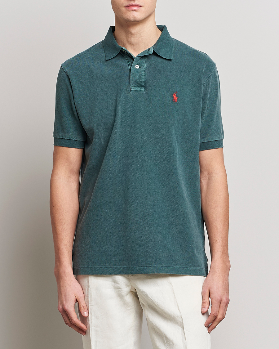 Herr | Pikéer | Polo Ralph Lauren | Heritage Mesh Polo Forest Green