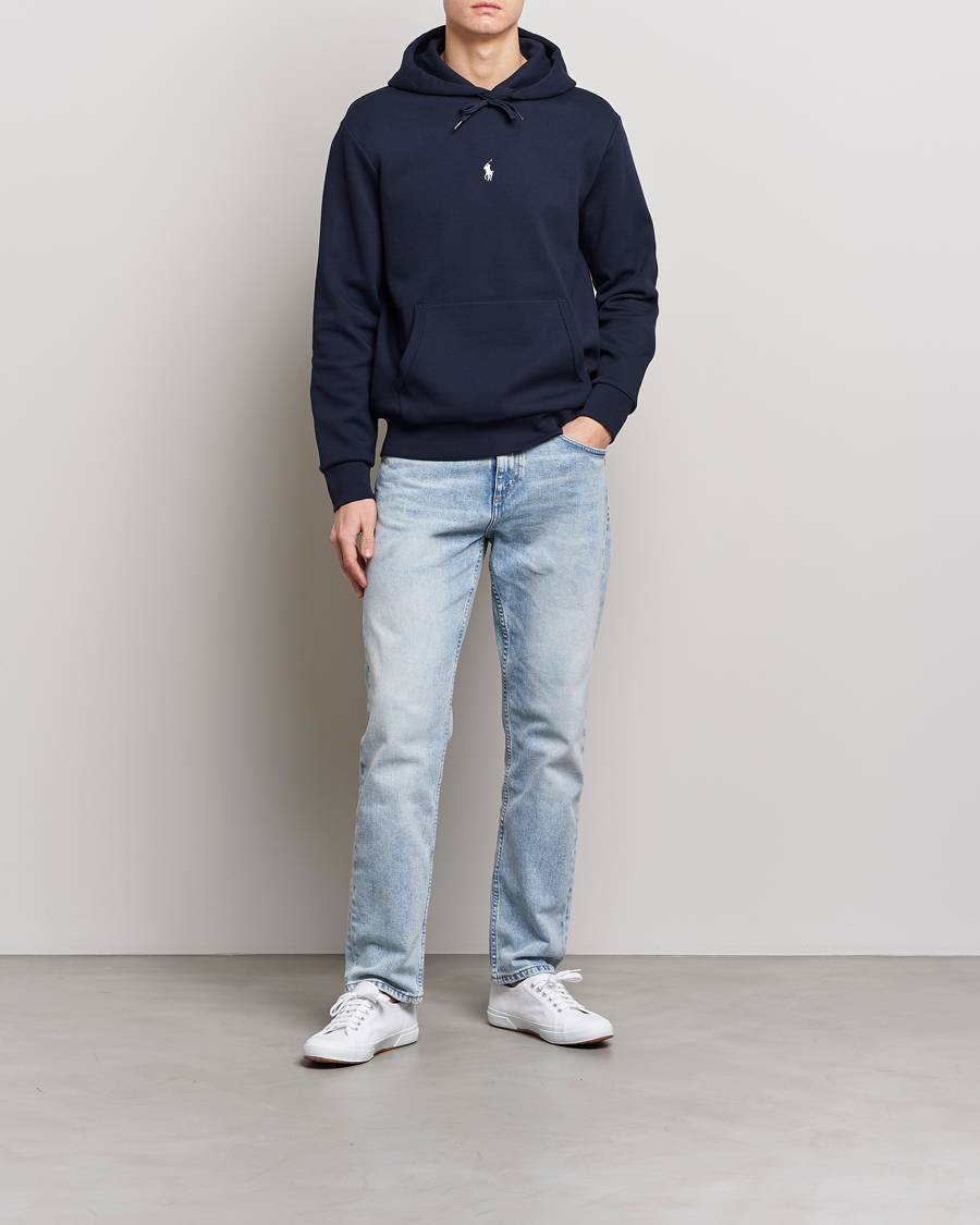 Herr | Tröjor | Polo Ralph Lauren | Double Knit Center Logo Hoodie Aviator Navy