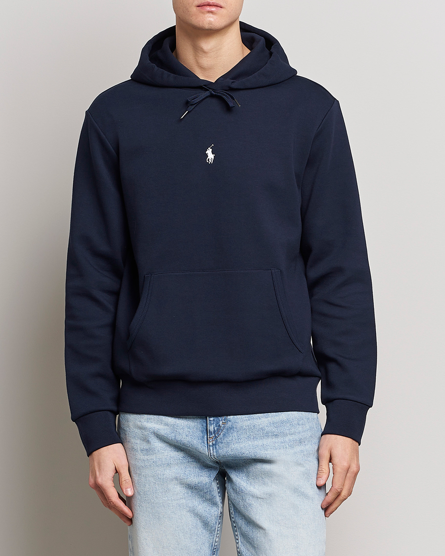Herr | Tröjor | Polo Ralph Lauren | Double Knit Center Logo Hoodie Aviator Navy