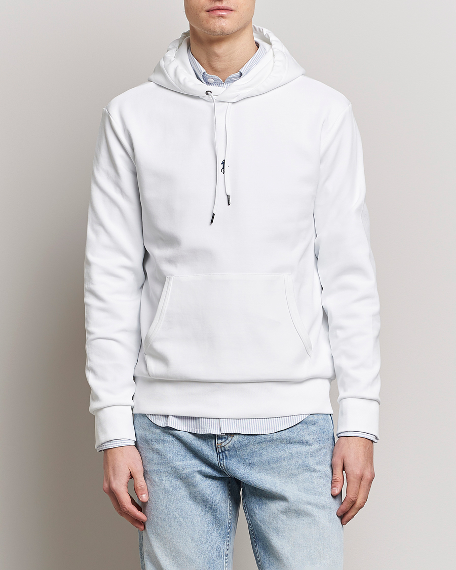 Herr | Tröjor | Polo Ralph Lauren | Double Knit Center Logo Hoodie White