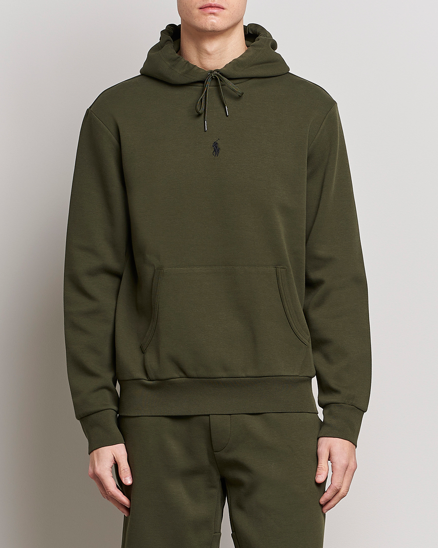 Herr |  | Polo Ralph Lauren | Double Knit Center Logo Hoodie Company Olive