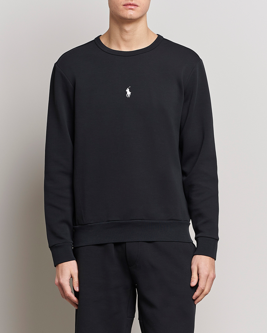 Herr | Tröjor | Polo Ralph Lauren | Double Knit Center Logo Sweatshirt Black
