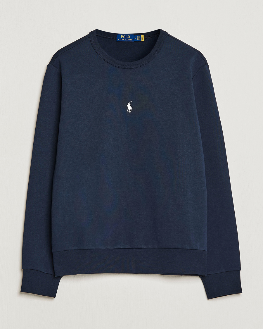 Herr | Tröjor | Polo Ralph Lauren | Double Knit Center Logo Sweatshirt Aviator Navy