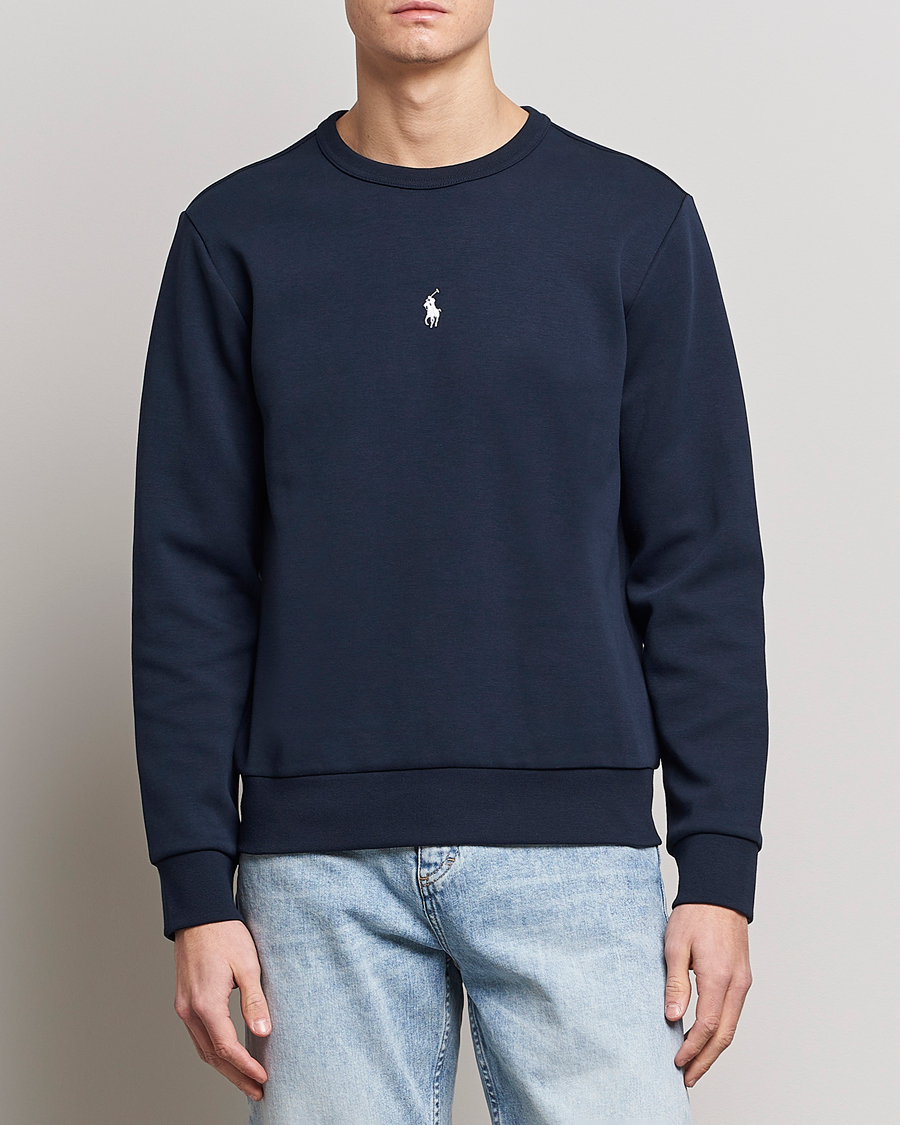 Herr | Tröjor | Polo Ralph Lauren | Double Knit Center Logo Sweatshirt Aviator Navy