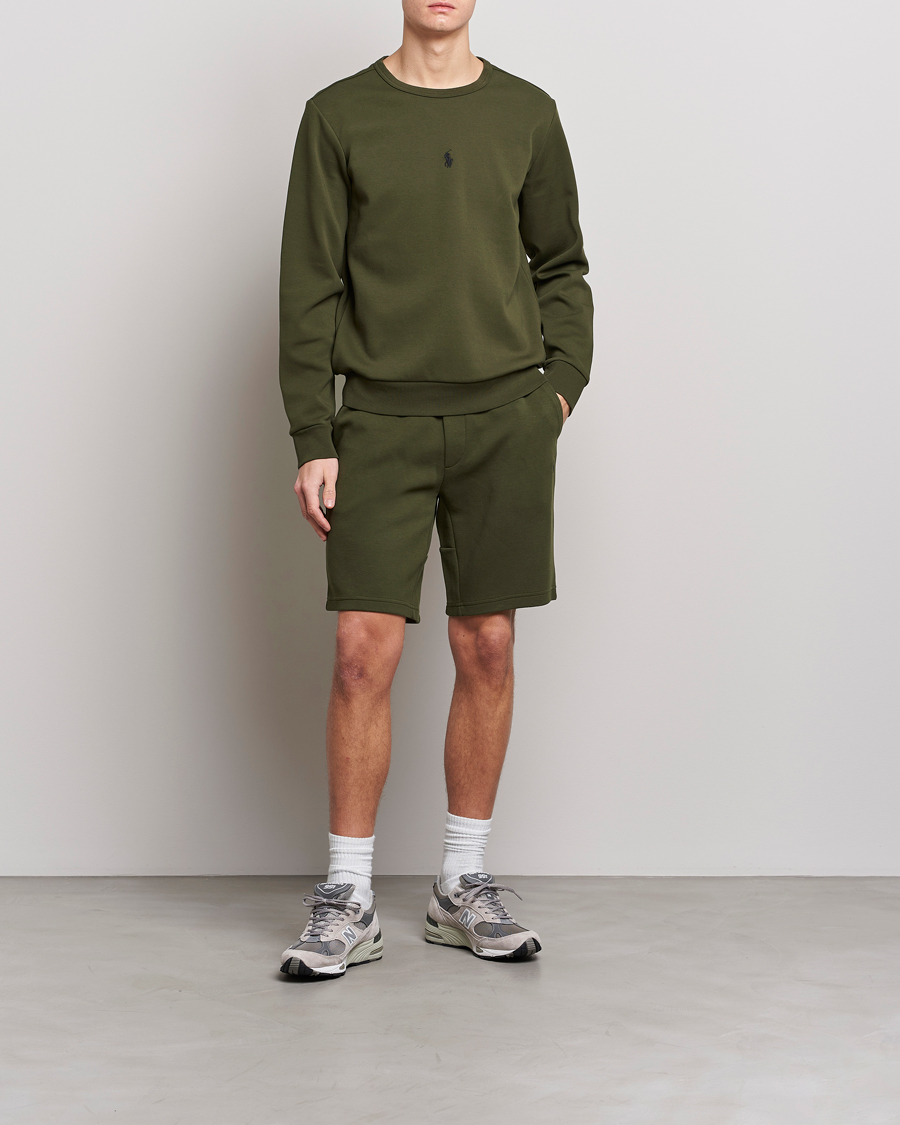 Herr | Tröjor | Polo Ralph Lauren | Double Knit Center Logo Sweatshirt Company Olive