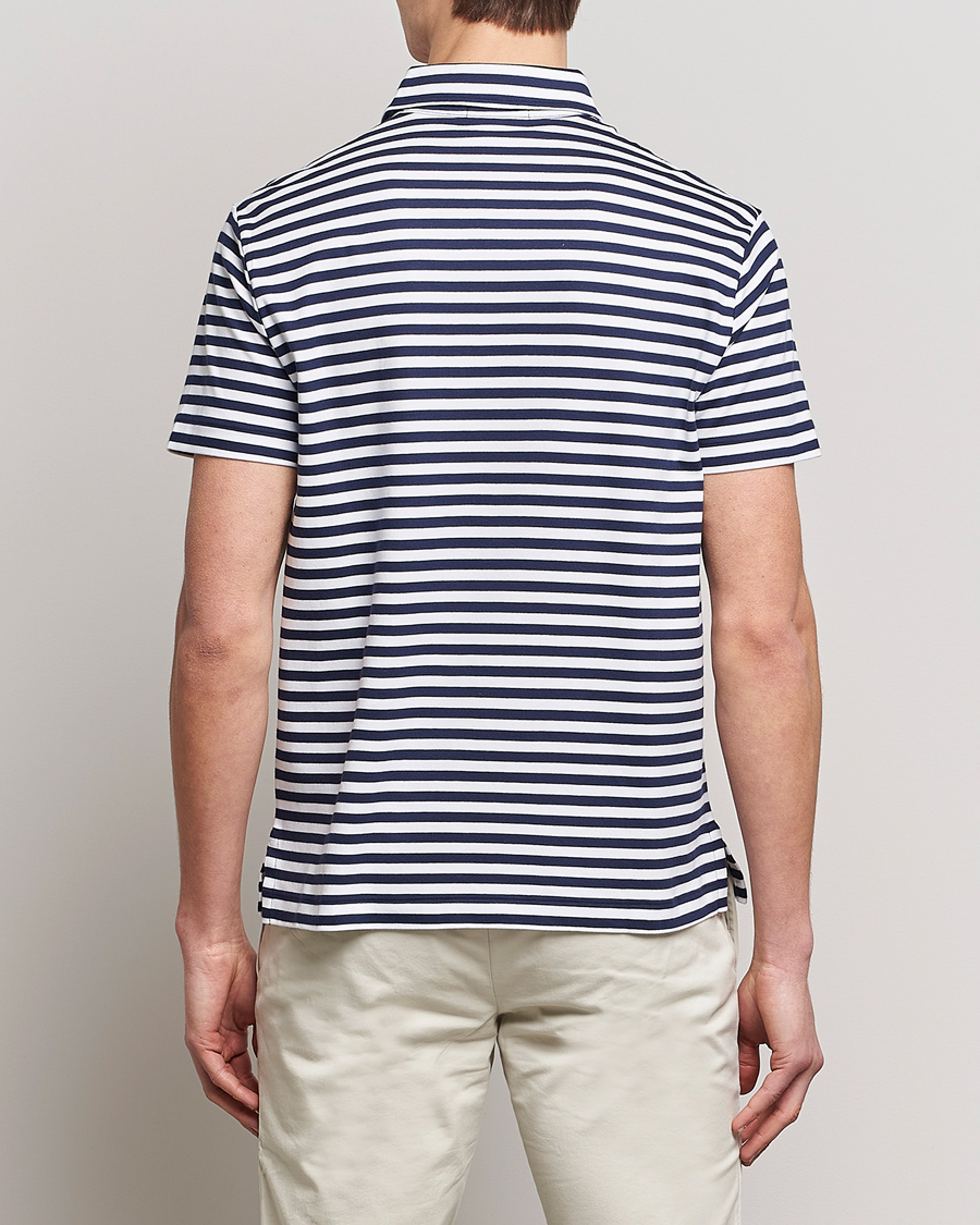 Herr | Pikéer | Polo Ralph Lauren | Pima Cotton Striped Polo Navy/White