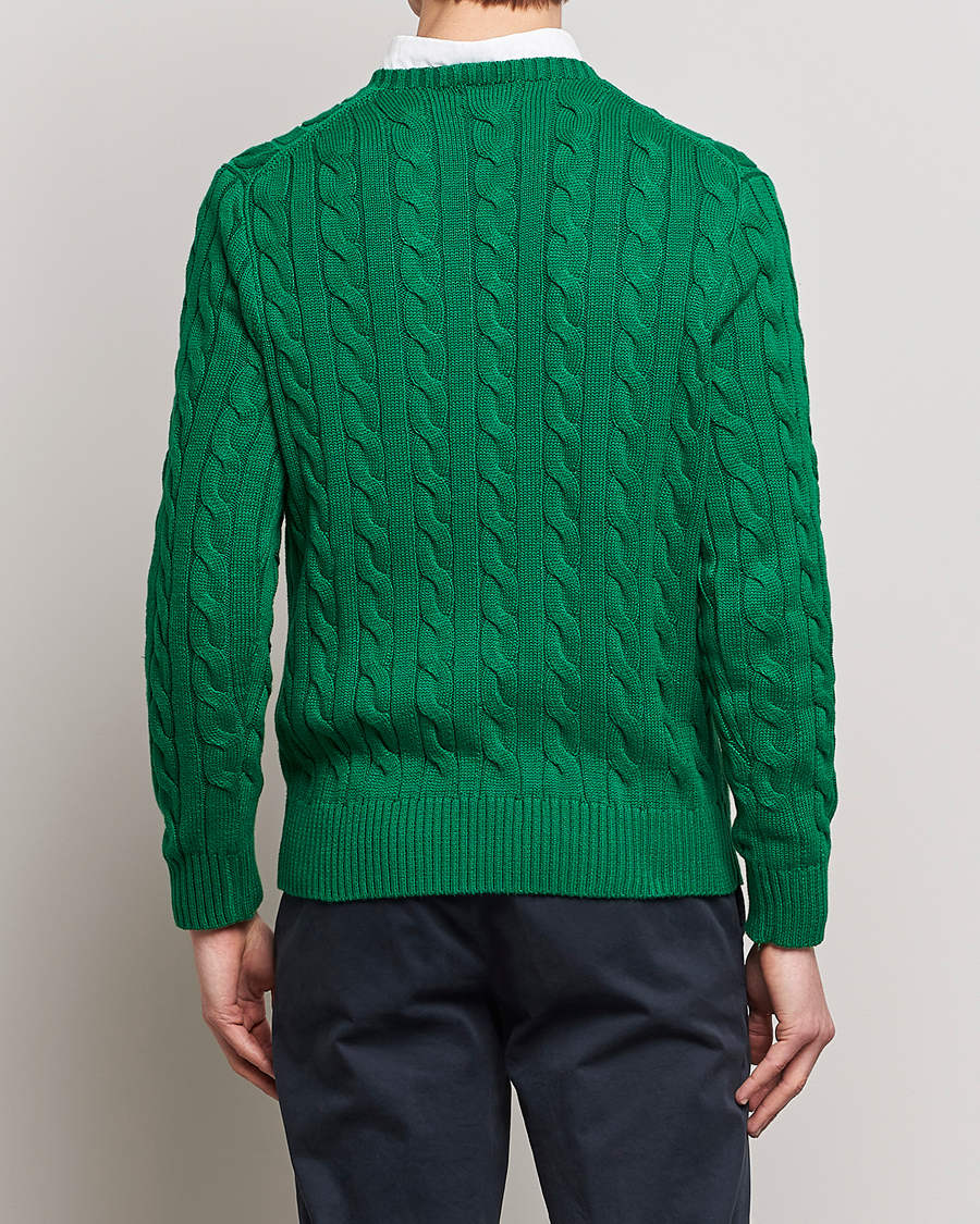 Herr | Tröjor | Polo Ralph Lauren | Cotton Cable Pullover Athletic Green
