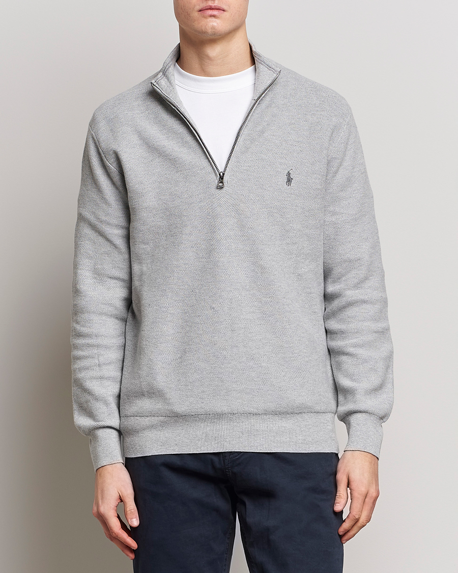 Herr | Tröjor | Polo Ralph Lauren | Textured Half-Zip Andover Heather