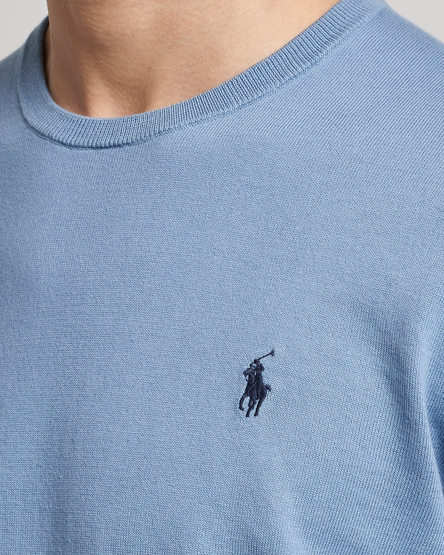 Herr | Tröjor | Polo Ralph Lauren | Cotton Crew Neck Sweater Channel Blue