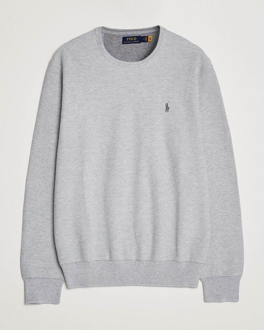Herr | Tröjor | Polo Ralph Lauren | Textured Crew Neck Sweater Andover Heather